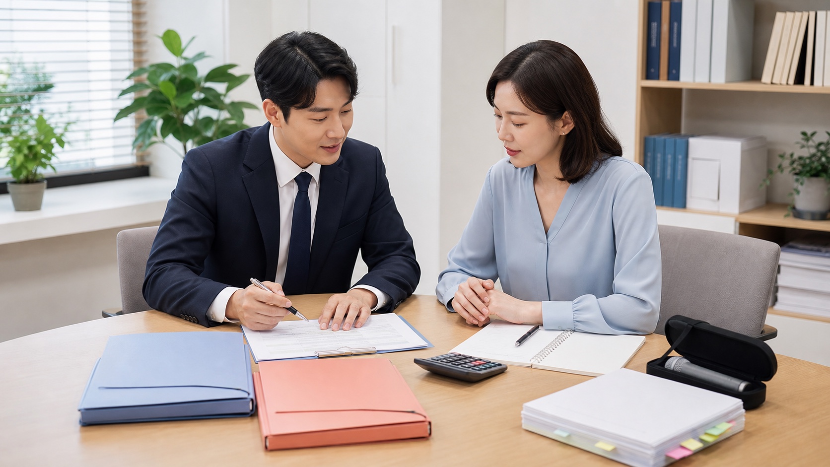 직장인이 일회성 강연료와 원고료 지급명세서에서 기타소득 세금 8.8퍼센트를 확인하는 모습