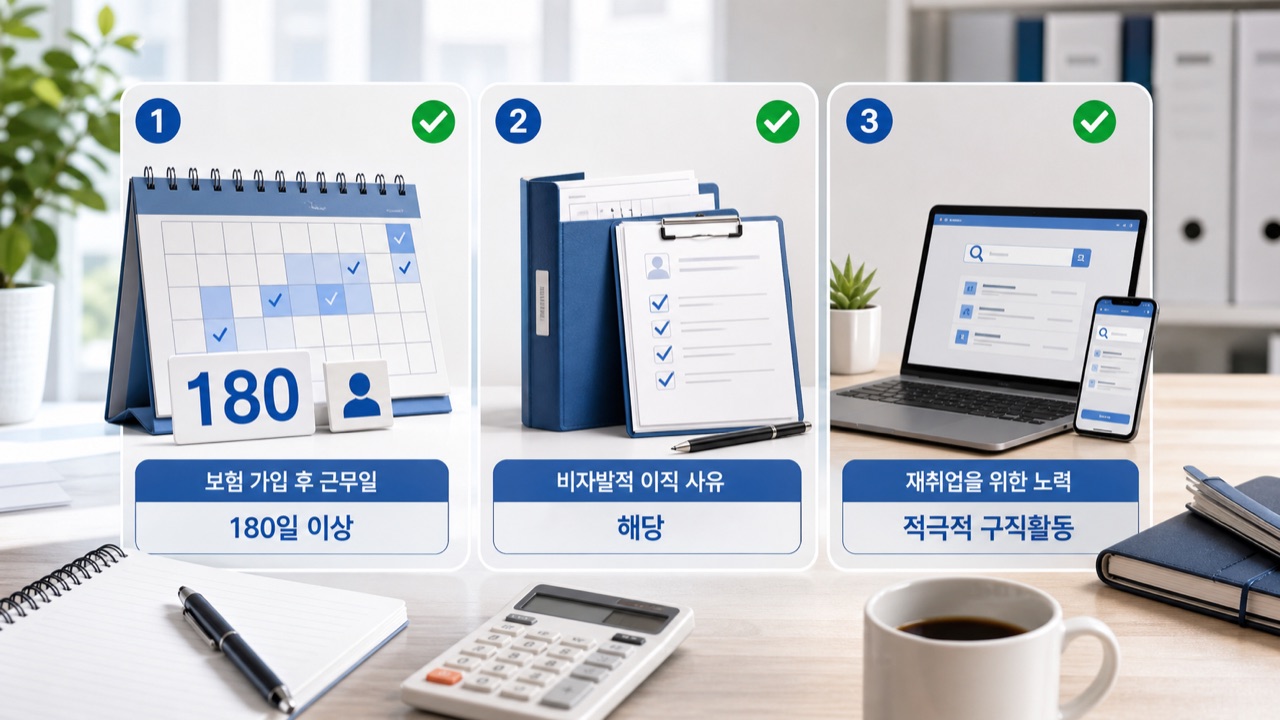 실업급여 수급자격 180일과 구직활동 요건 체크리스트